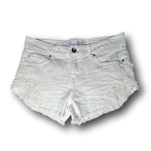 ♥️Denim Co Primark white embroidered Jean shorts